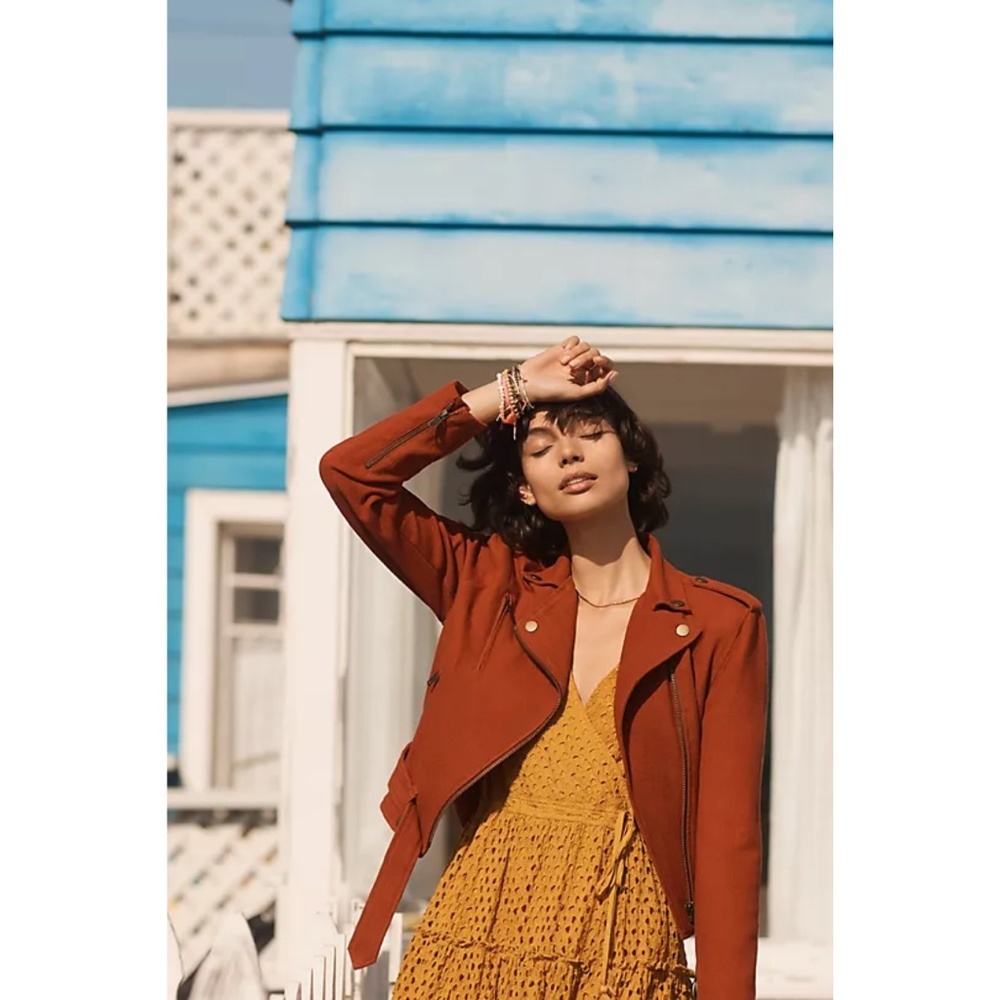 Anthropologie Nuri Eyelet Wrap Dress - Picture 5 of 11